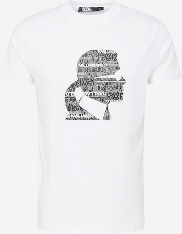 Karl Lagerfeld - Camiseta en blanco: frente