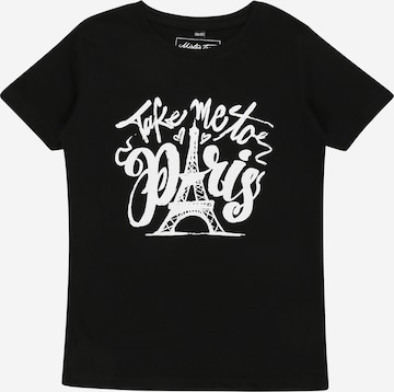 T-Shirt Mister Tee Kids en noir : devant