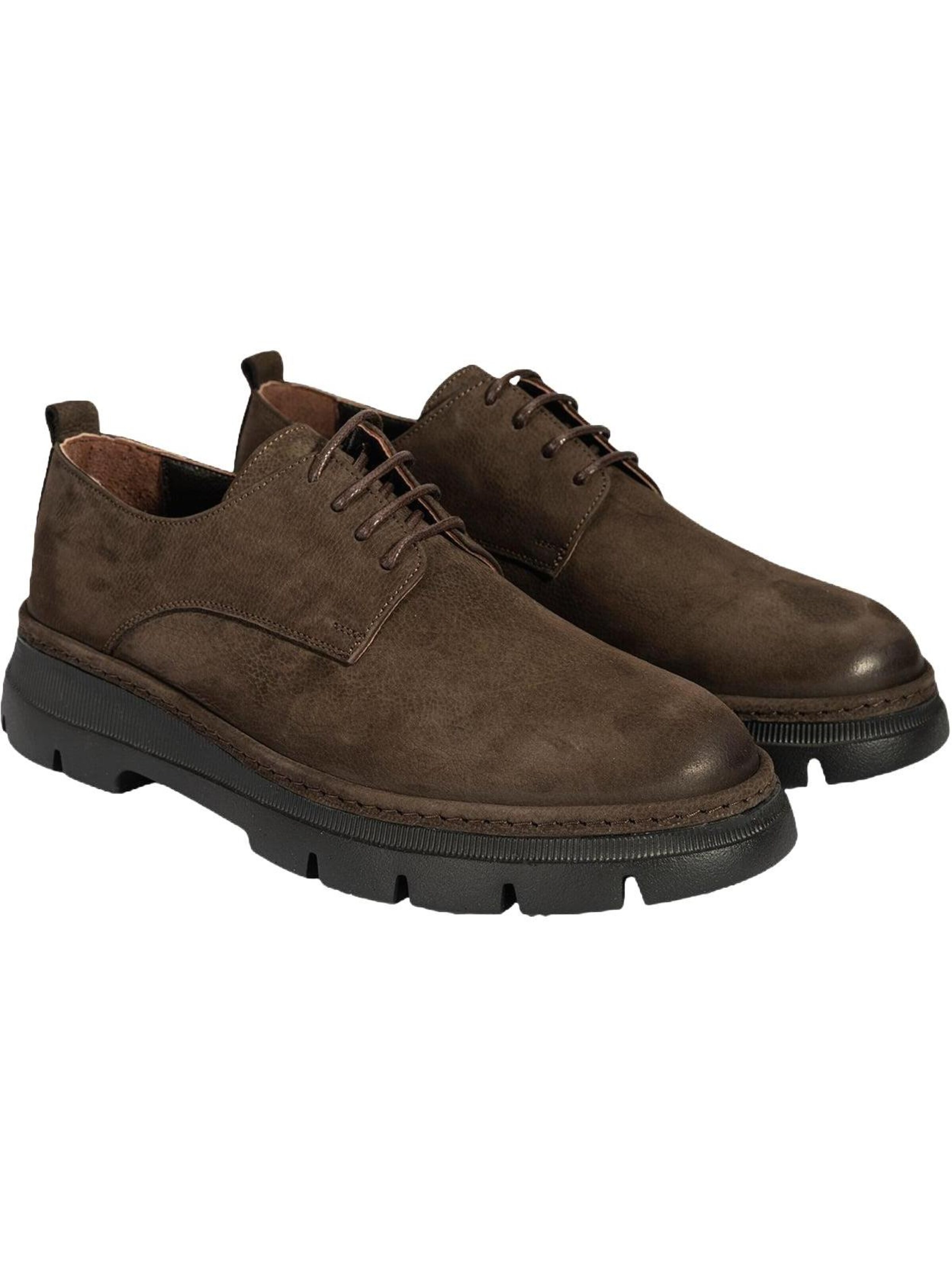 Desa Lace-up shoe 'Lässige Spitze' in Brown: front