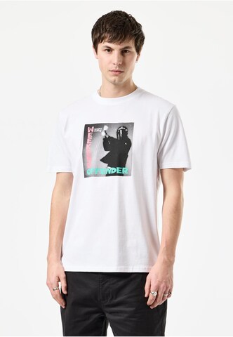 Weekend Offender Shirt 'London Calling' in Wit: voorkant