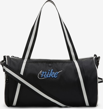 Borsa sportiva 'Heritage' di Nike Sportswear in nero: frontale