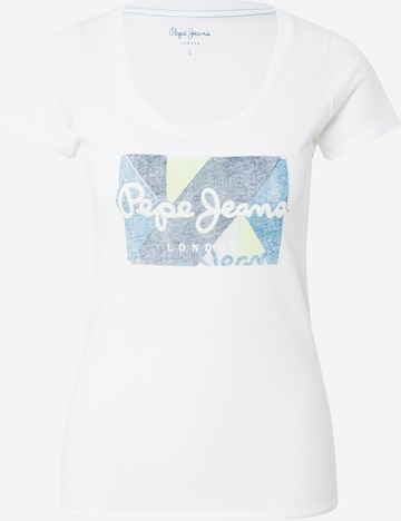 Pepe Jeans Shirt 'Dafne' in Wit: voorkant