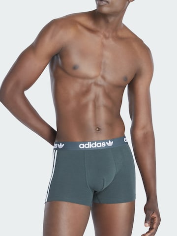 ADIDAS ORIGINALS Boxer shorts ' Comfort Flex Cotton 3 Stripes ' in Green: front