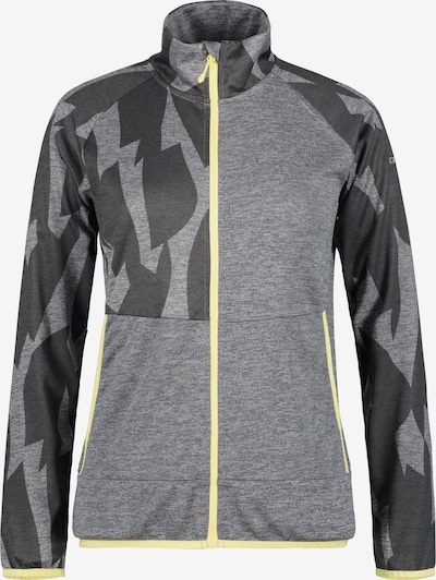 Bluză cu fermoar sport 'Barryton' ICEPEAK pe galben citron / gri piatră / gri închis, Vizualizare produs