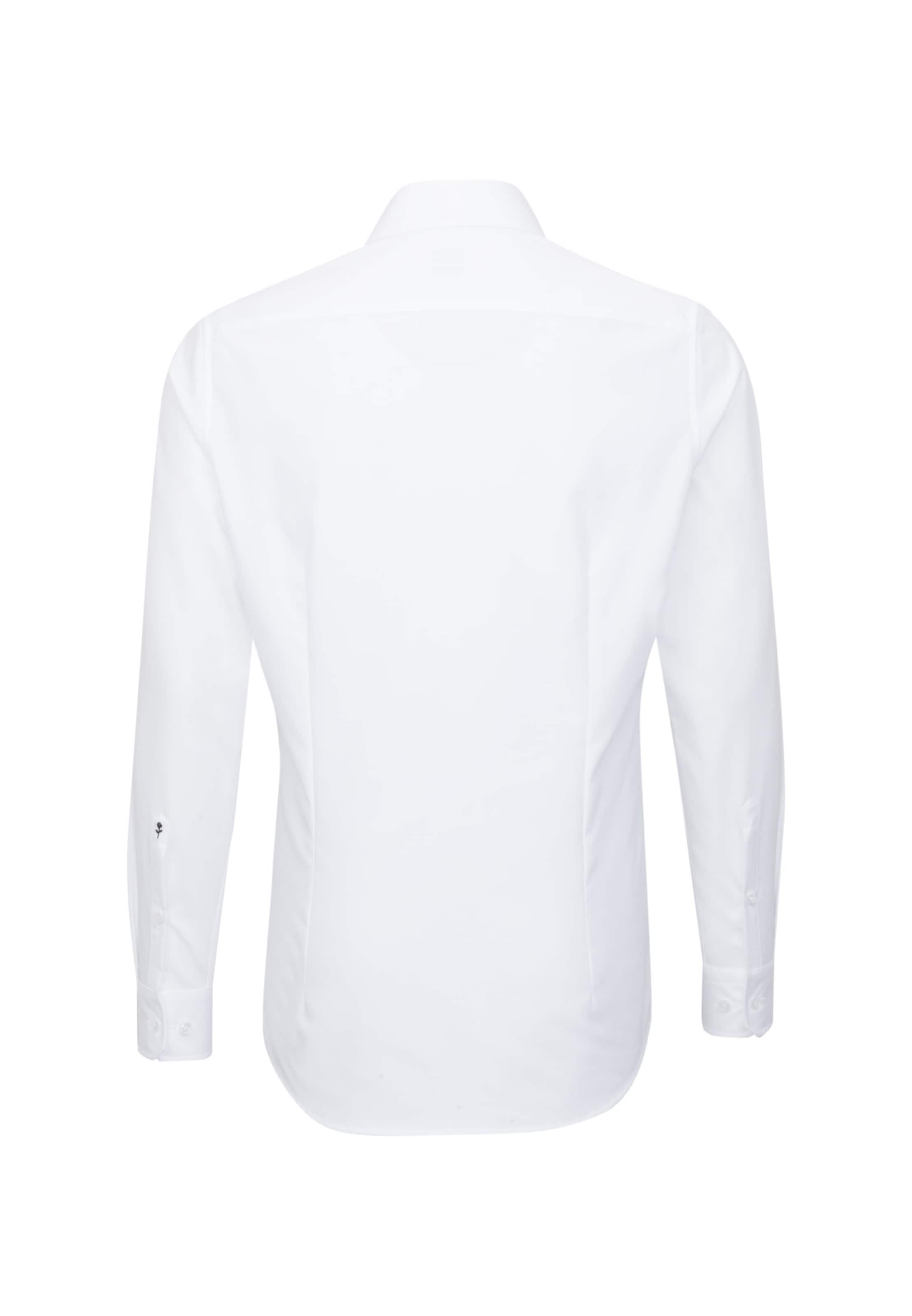 SEIDENSTICKER Slim Fit Hemd in Weiß