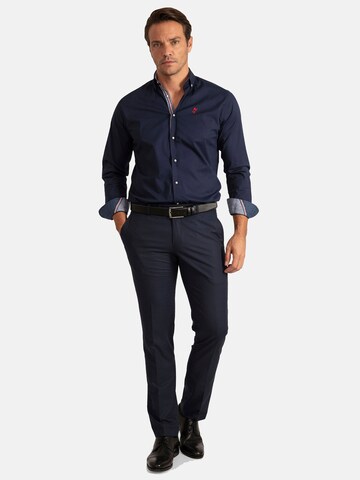 Jacey Quinn Regular fit Button Up Shirt in Blue