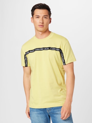 Calvin Klein Jeans Shirt in Yellow: front