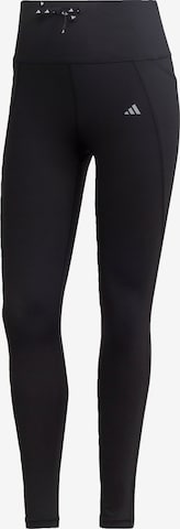 ADIDAS PERFORMANCE Skinny Sportovní kalhoty 'Essentials' – černá: přední strana