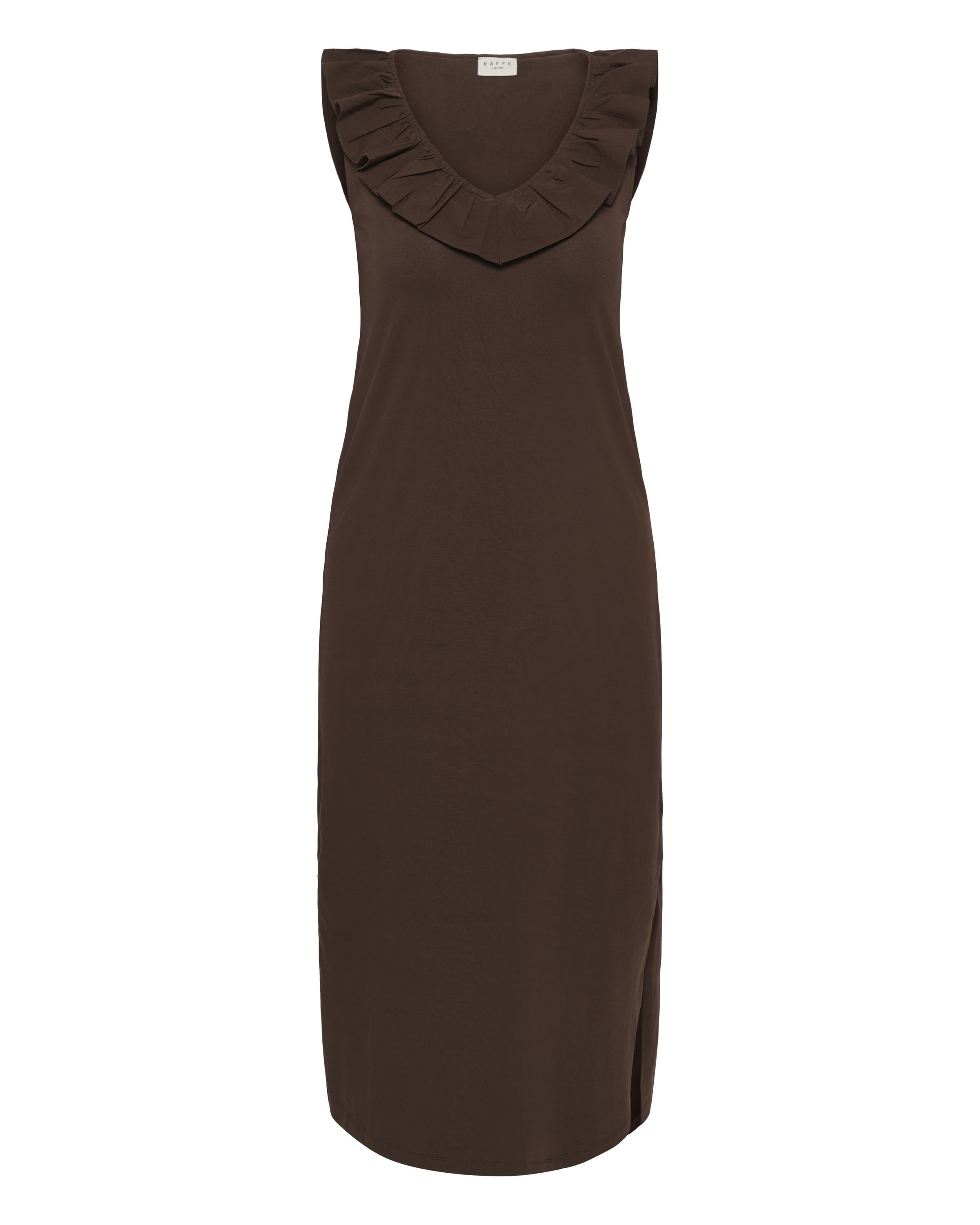 KAFFE CURVE Kleid in Braun: Vorderseite