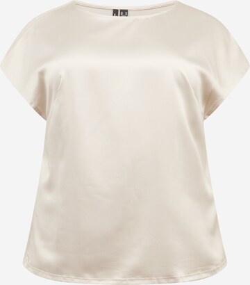 Vero Moda Curve Blouse 'MERLE' in Beige: front