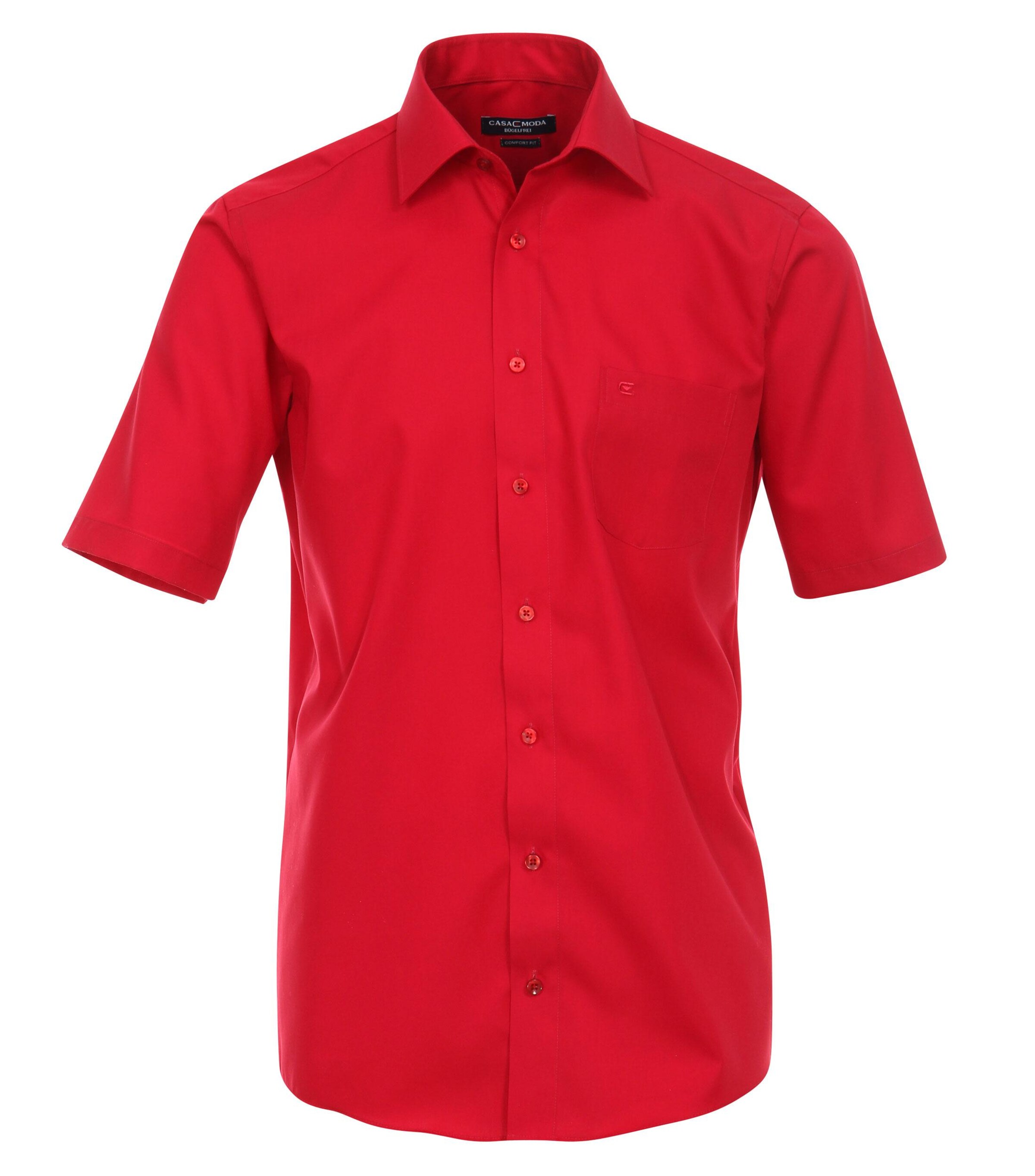 Männer Hemden CASAMODA Businesshemd in Rot - NQ97727