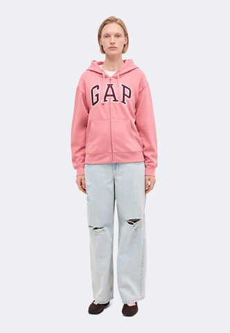 GAP Sweatjakke 'HERITAGE' i pink