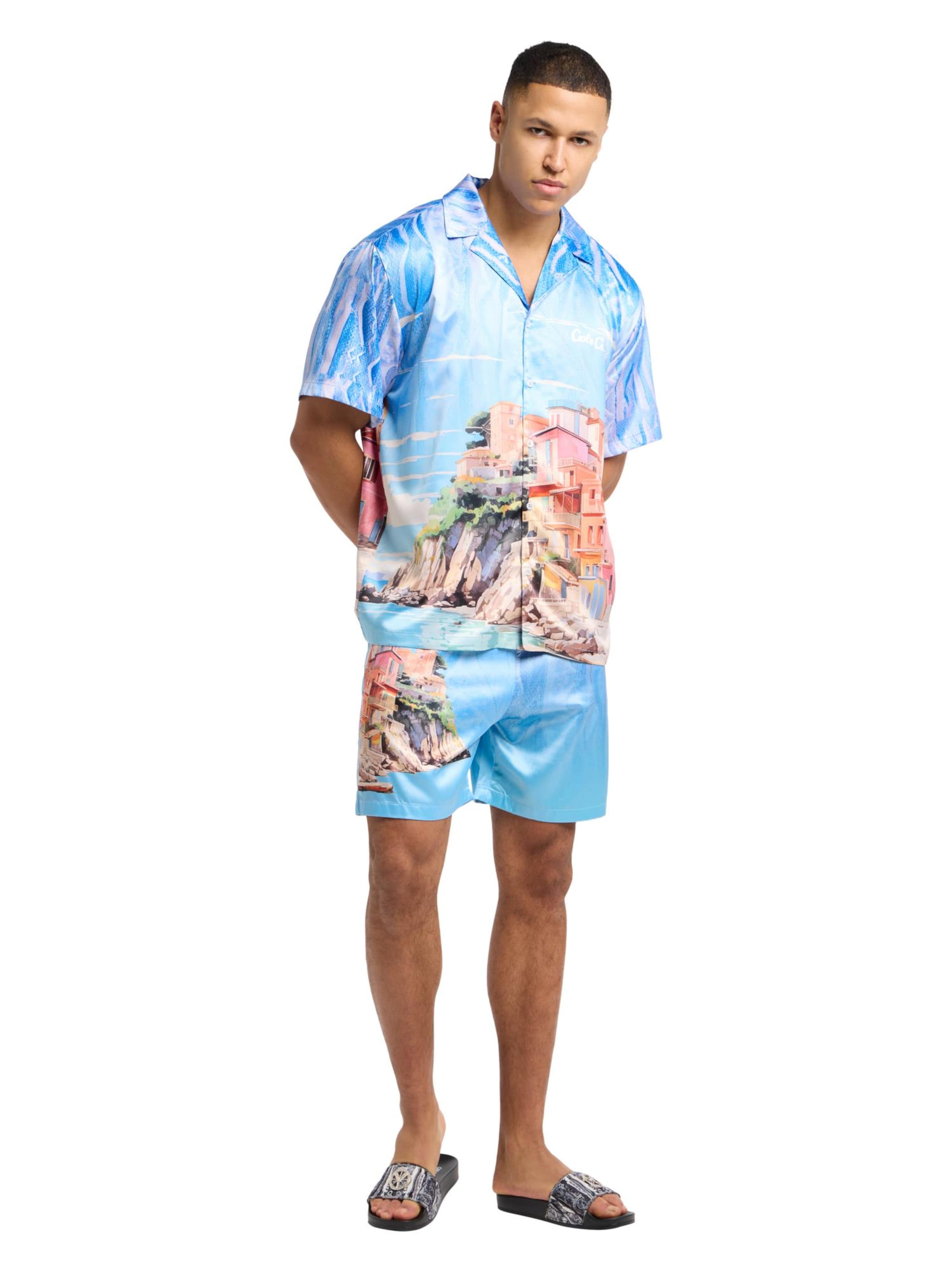 Fit confort Chemise 'Ehrenstrasser' Carlo Colucci en bleu