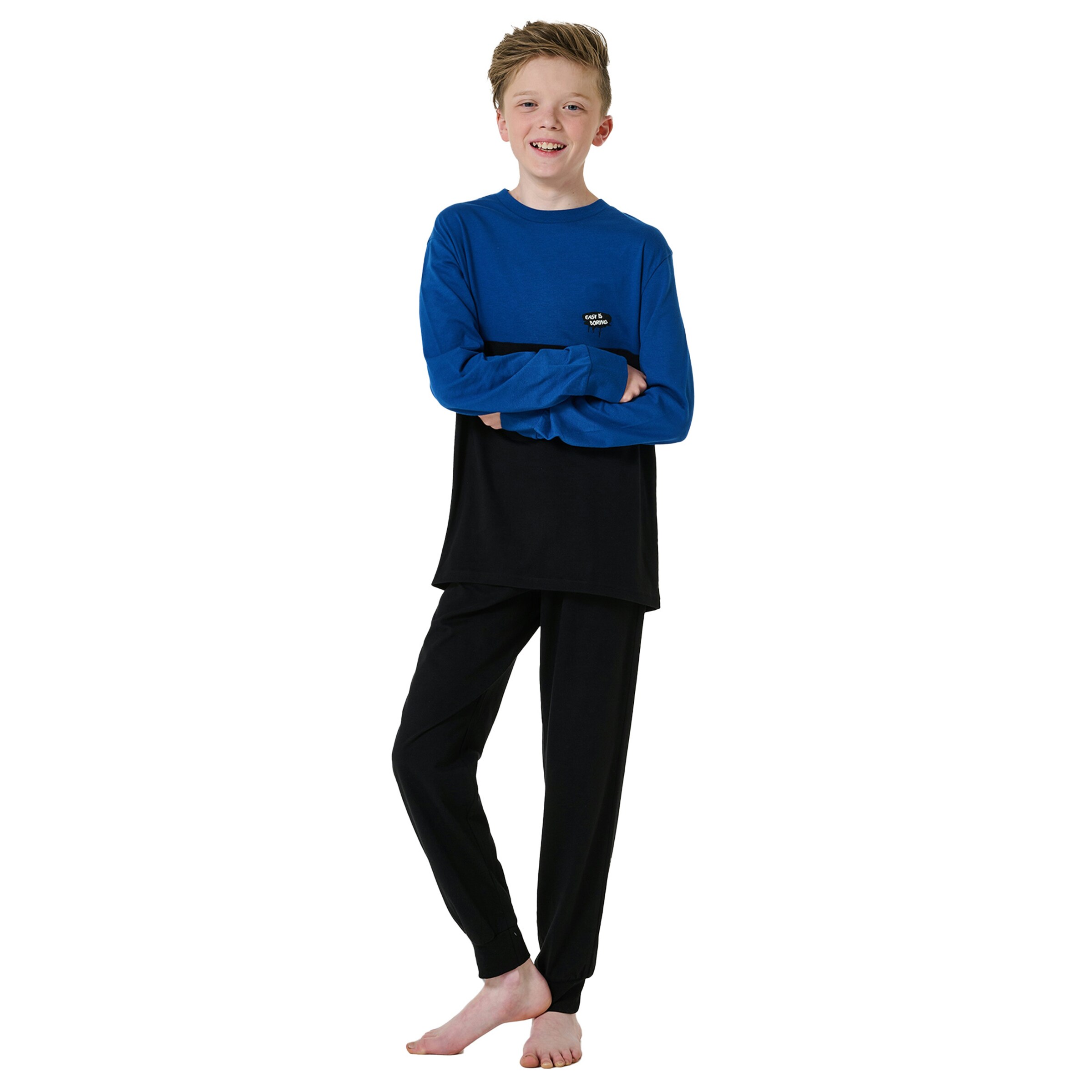 SCHIESSER Schlafanzug in Blau