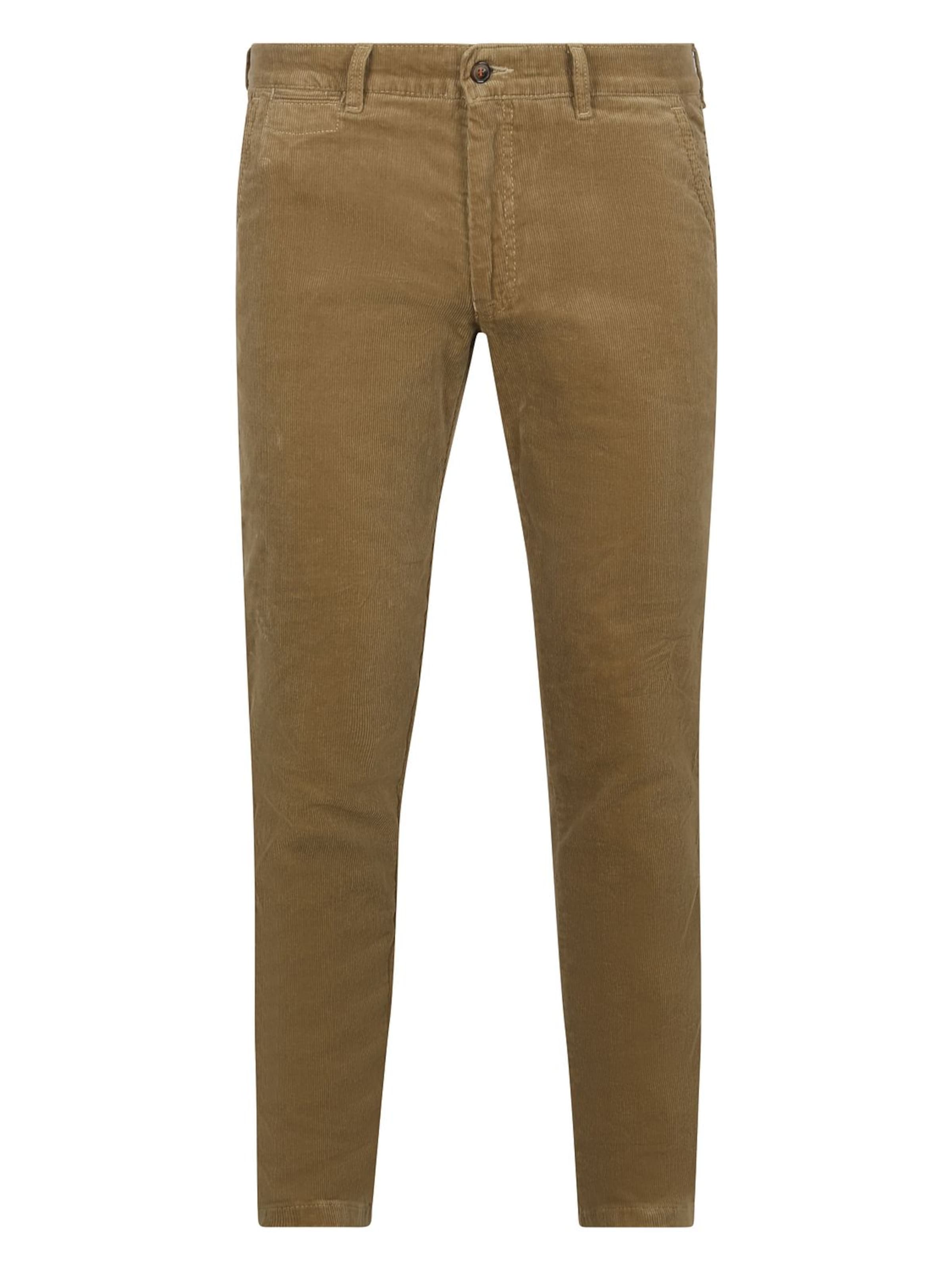 Suitable Regular Chino 'Plato' in Beige: voorkant