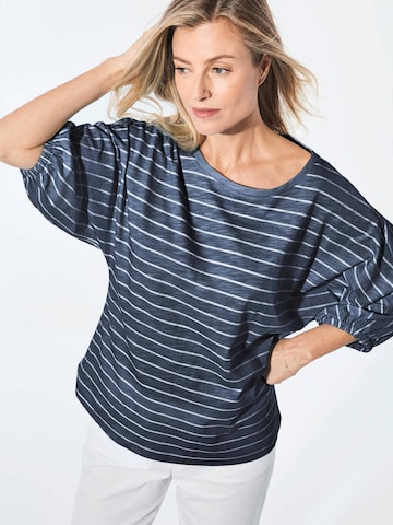 Goldner Shirt in Blau