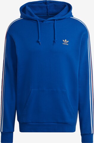 Bluză de molton '3-Stripes' de la ADIDAS ORIGINALS pe albastru: față