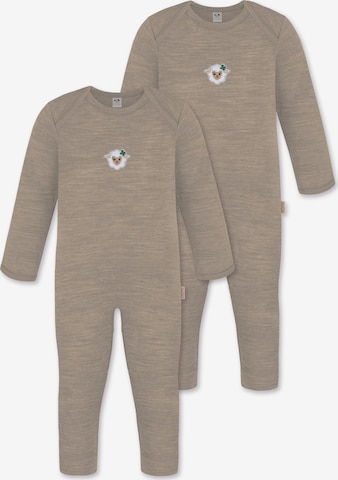 Barboteuse / body 'Waverly' normani en beige : devant