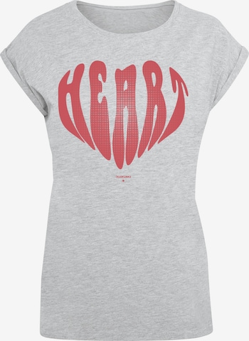 T-shirt 'Valentinstag' F4NT4STIC en gris : devant