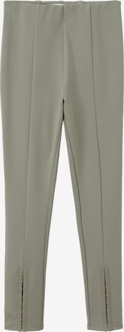 MANGO Skinny Leggings 'RICARDO' in Groen: voorkant