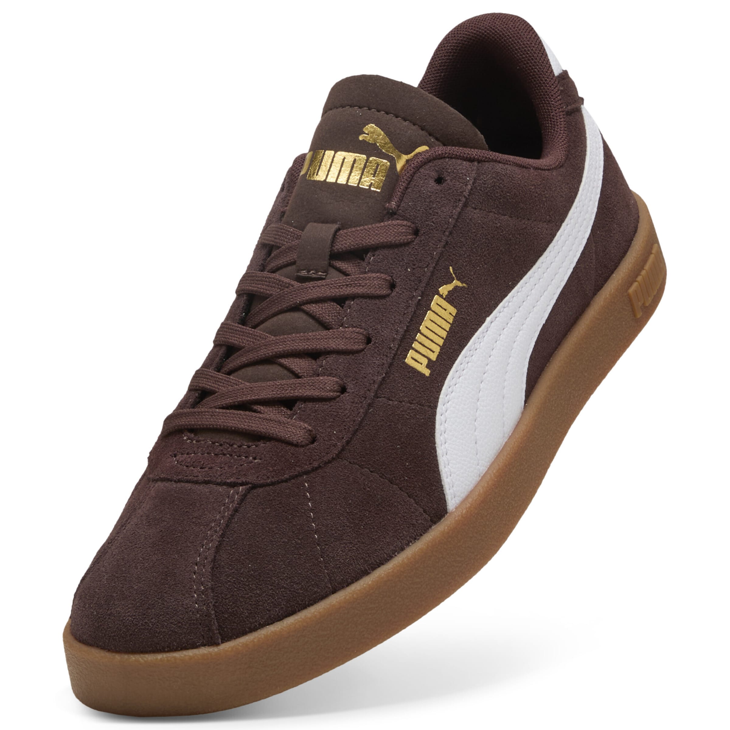 PUMA Sneakers laag 'Club II Era' in de kleur Chocoladebruin / Goud / Wit, Productweergave