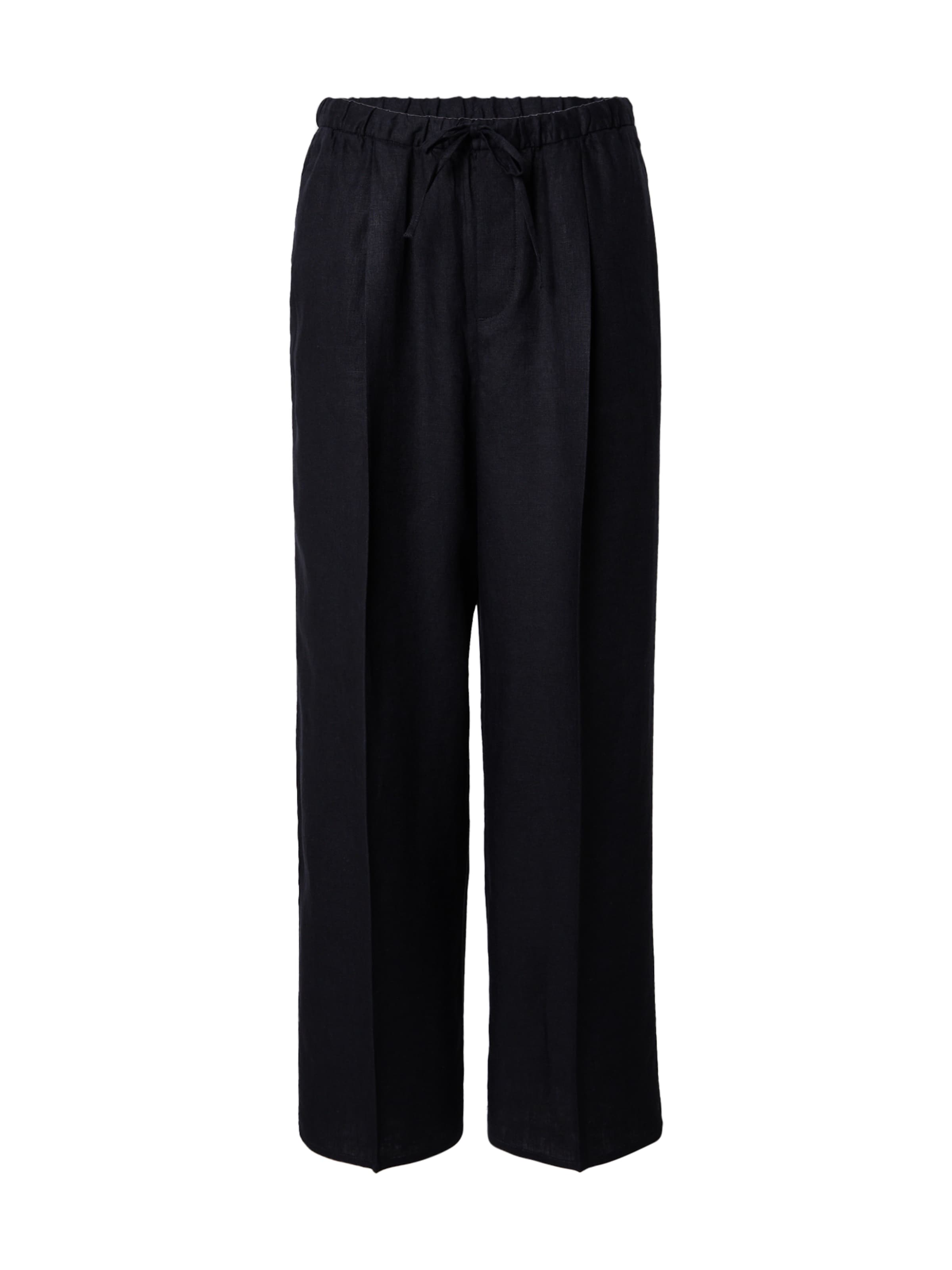 WEEKDAY Avar lõige Viikidega püksid, värv must: eest vaates