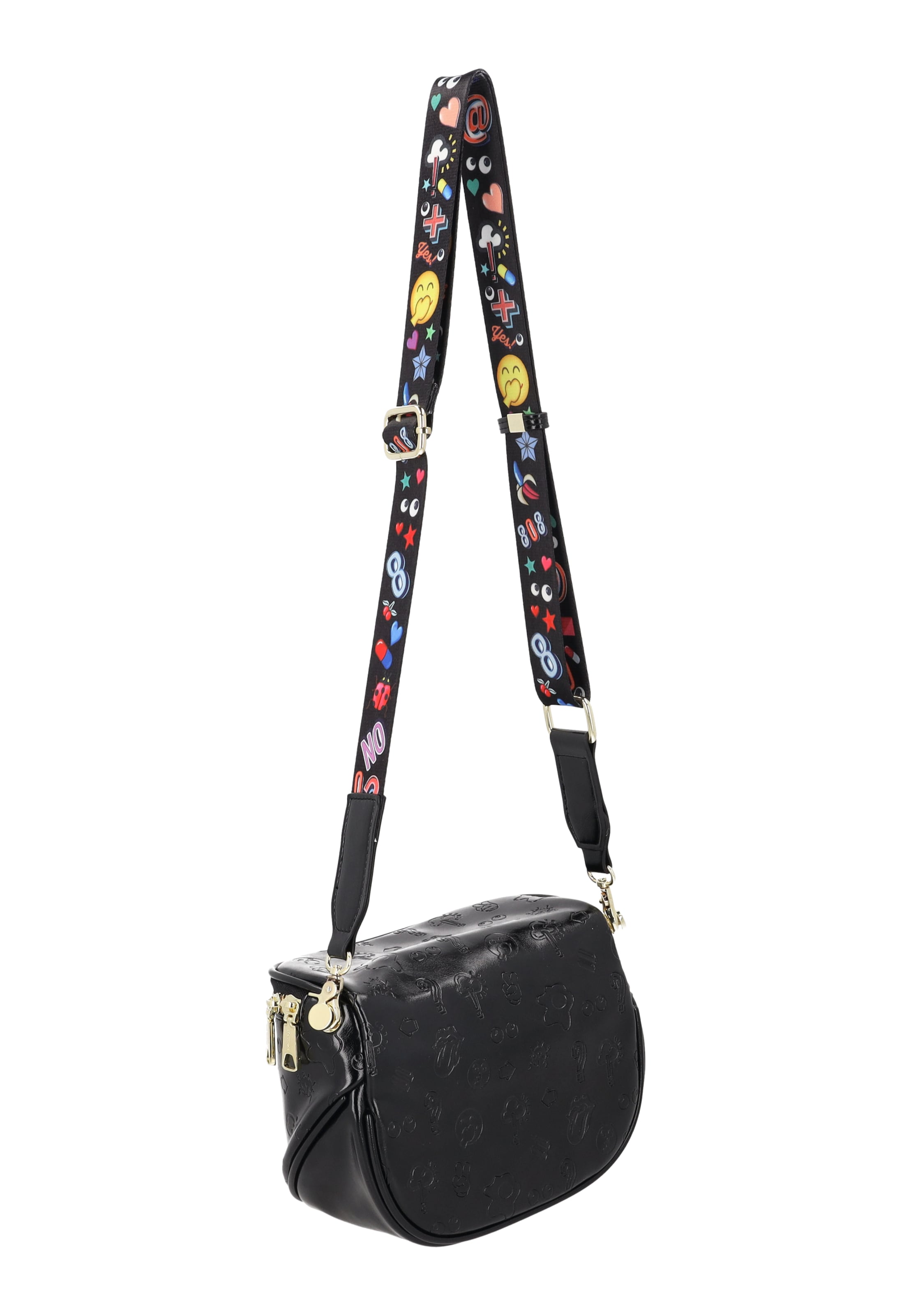 MYMO - Bolso de hombro 'Pop Eyetheme' en negro