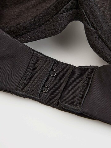 ESOTIQ - Push-up Sujetador 'Push-up-BH Claudia, Plunge-Dekolleté, herausnehmbare Polster' en negro