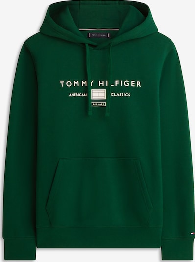 TOMMY HILFIGER Sweater majica 'Brand Love' u kraljevski zelena / bijela, Pregled proizvoda