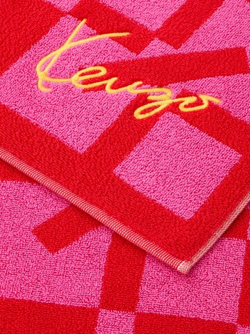 KENZO Towel 'KMONOGRA' in Red