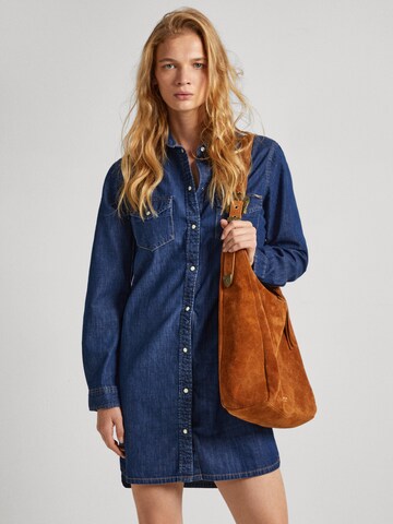 Pepe Jeans Shirt Dress 'MAYA' in Blue