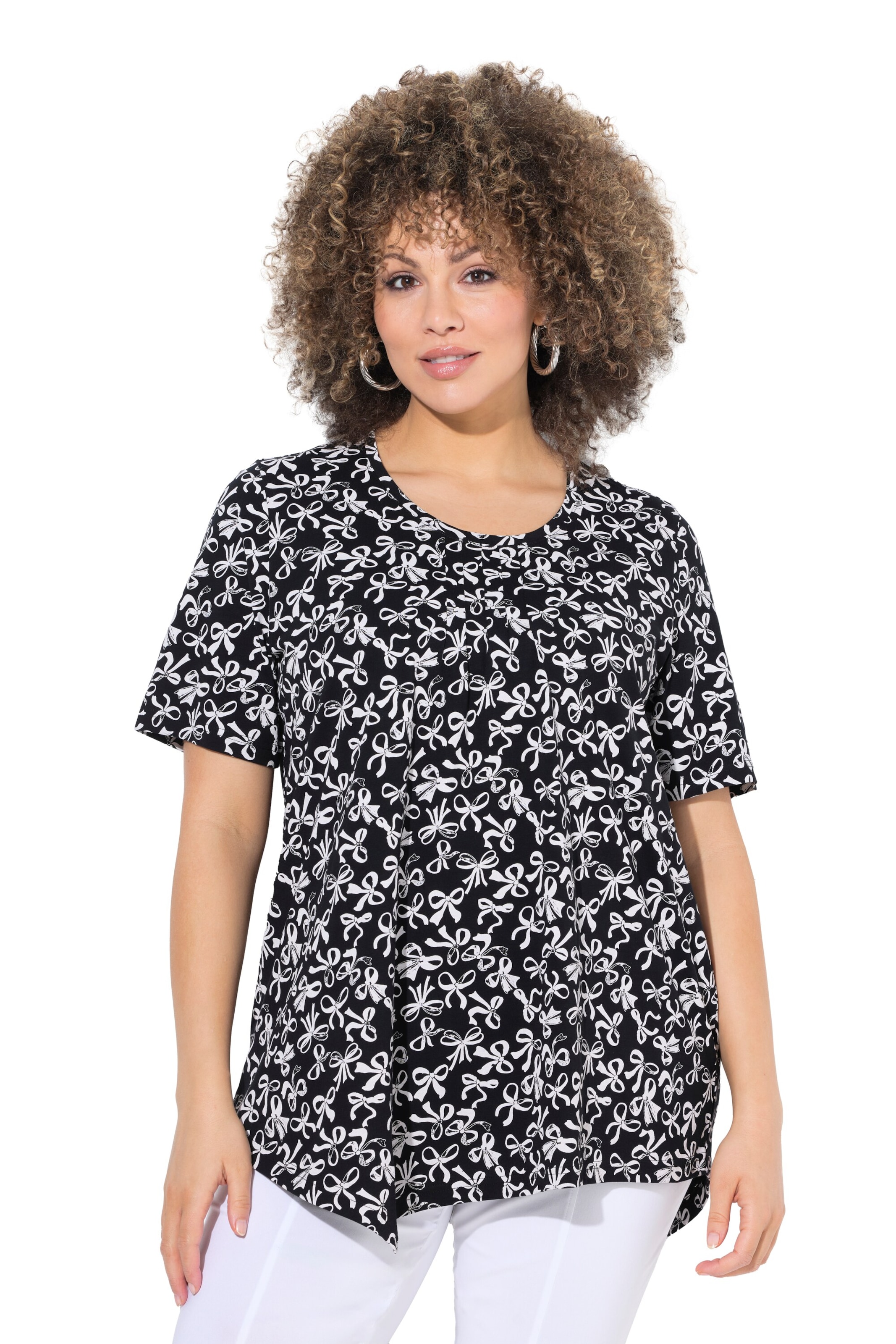 Ulla Popken - Camisa em preto: frente