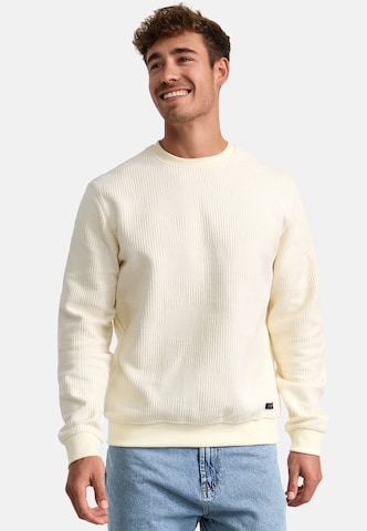 INDICODE JEANS Sweatshirt 'Jago' in White: front