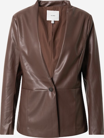 ICHI Blazer in Brown: front