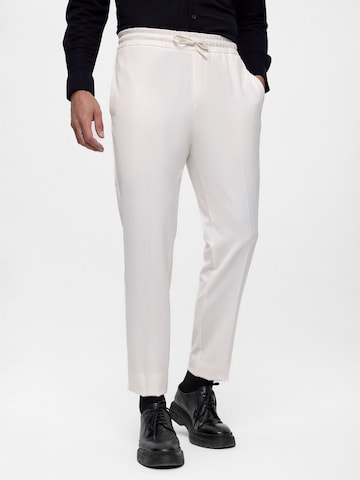 Antioch Loose fit Trousers with creases in White