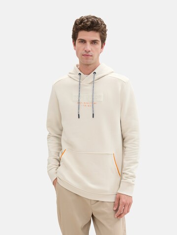 TOM TAILOR Sweatshirt in Beige