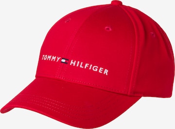 Șapcă 'Essentials' de la TOMMY HILFIGER pe roșu: față