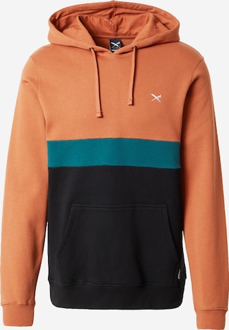 Iriedaily Sweatshirt 'Court 2' in Bruin: voorkant