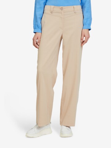 Betty & Co Loose fit Pants in Beige: front