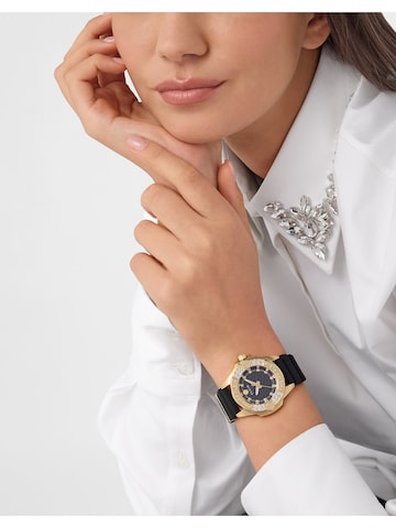 Philipp Plein Analoguhr in Schwarz: Vorderseite