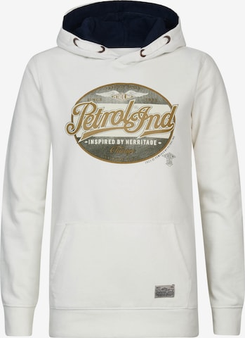 Petrol Industries Sweatshirt 'Ashland' in White: front