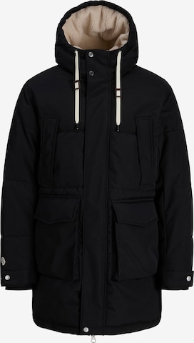 JACK & JONES Winter parka 'JORFREDERIKSBERG' in Black: front
