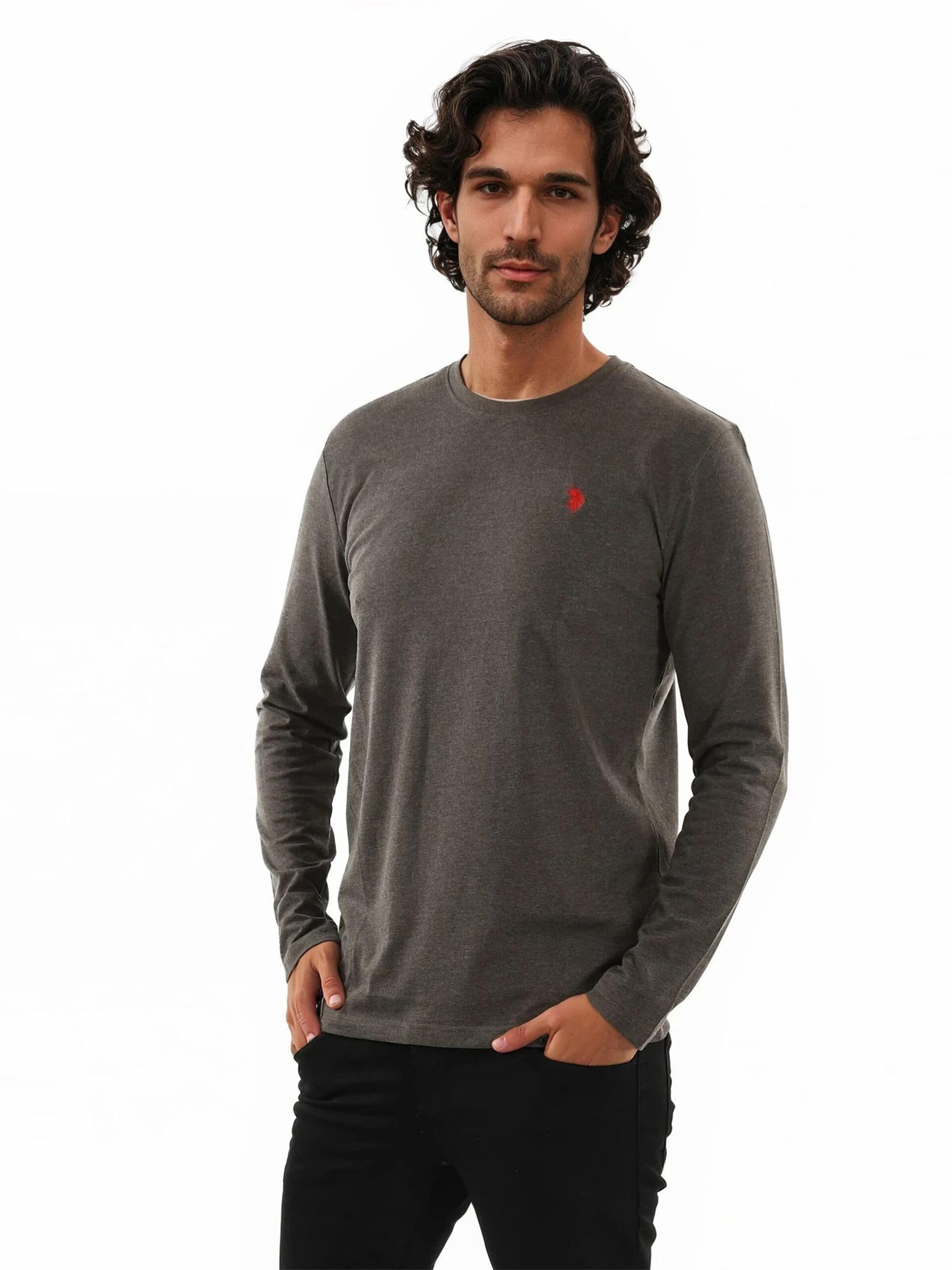 U.S. POLO ASSN. Shirt in Grey: front