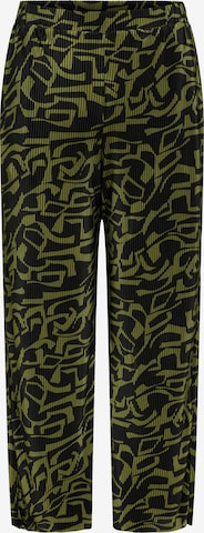 ONLY Carmakoma Wide Leg Housut 'CARMika' värissä vihreä: etupuoli