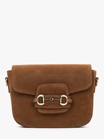 Borsa a spalla '1223' di Estro in marrone: frontale