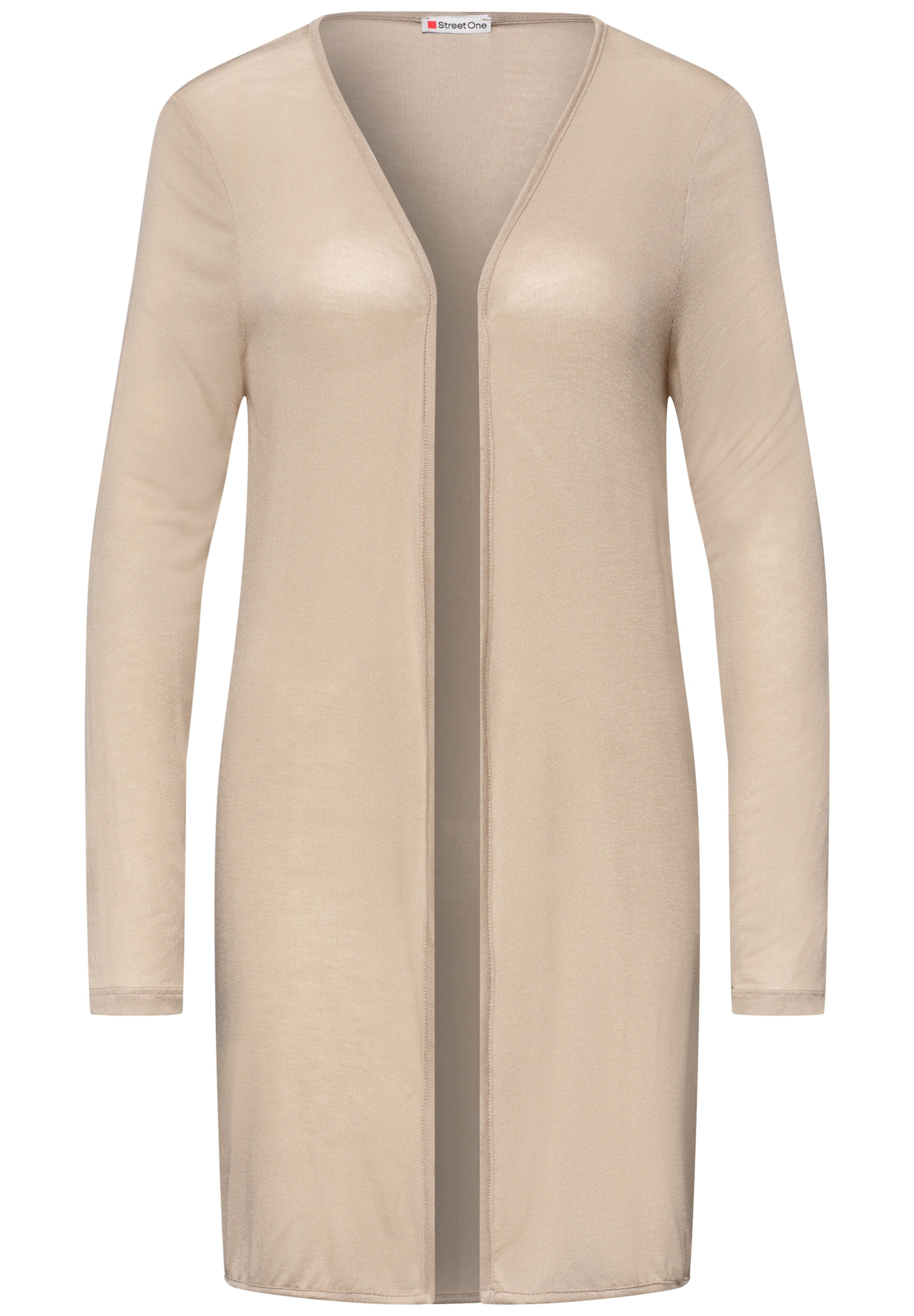 STREET ONE Strickjacke in Beige: Vorderseite