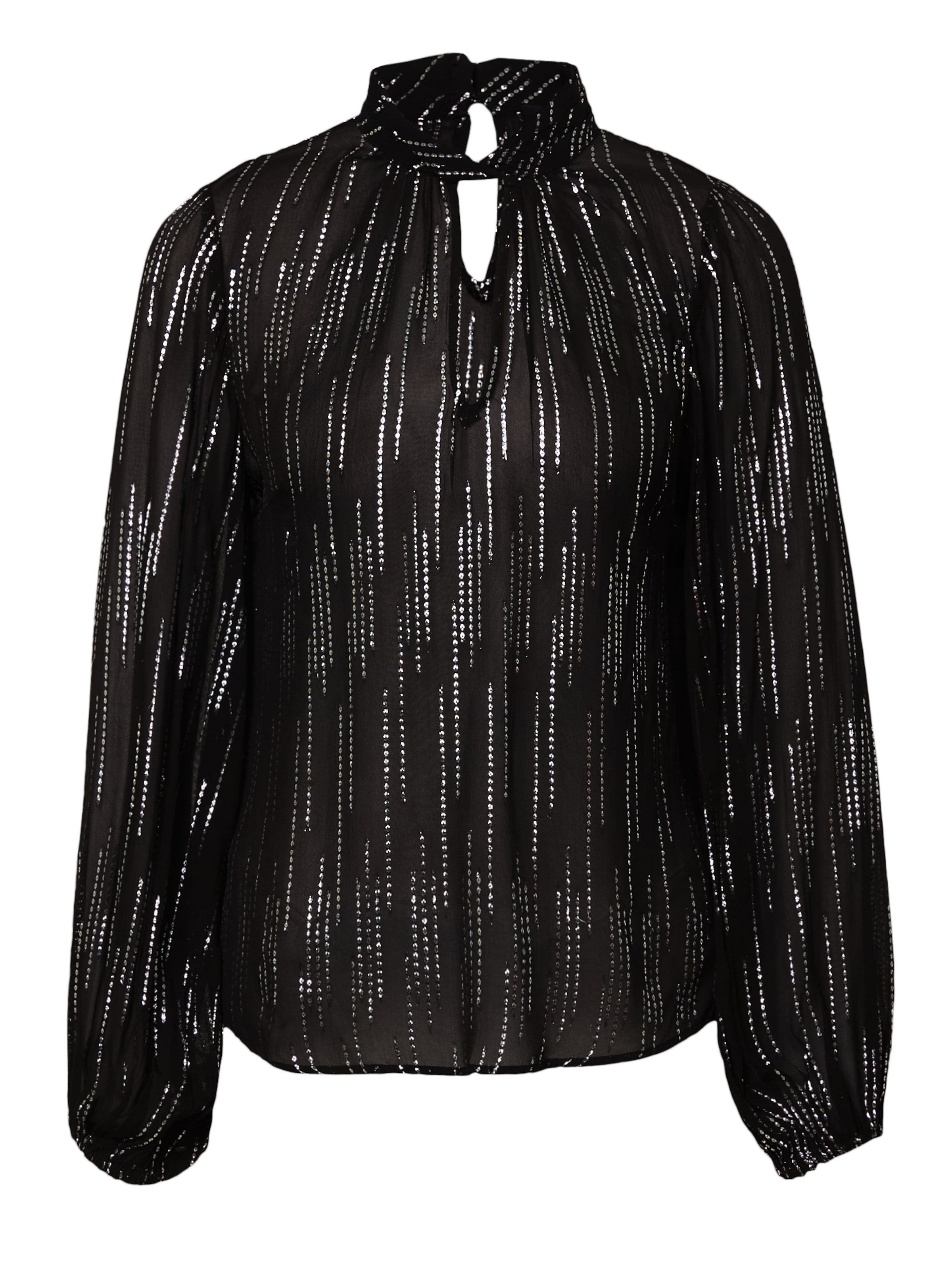 Chemisier Wallis en noir : devant