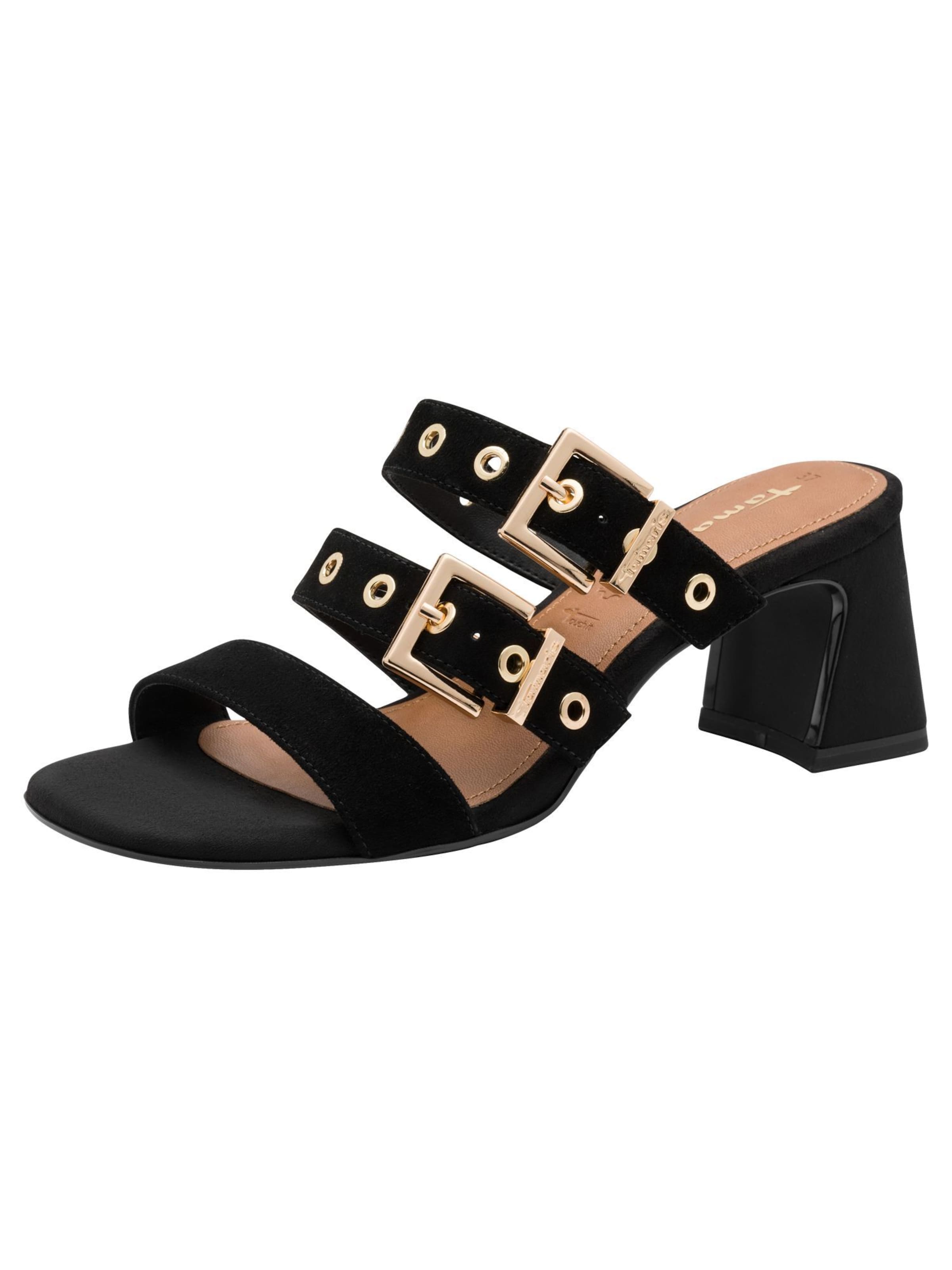 Tamaris Mule in Black: front