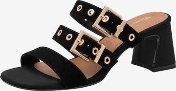 Tamaris Mule in Black: front