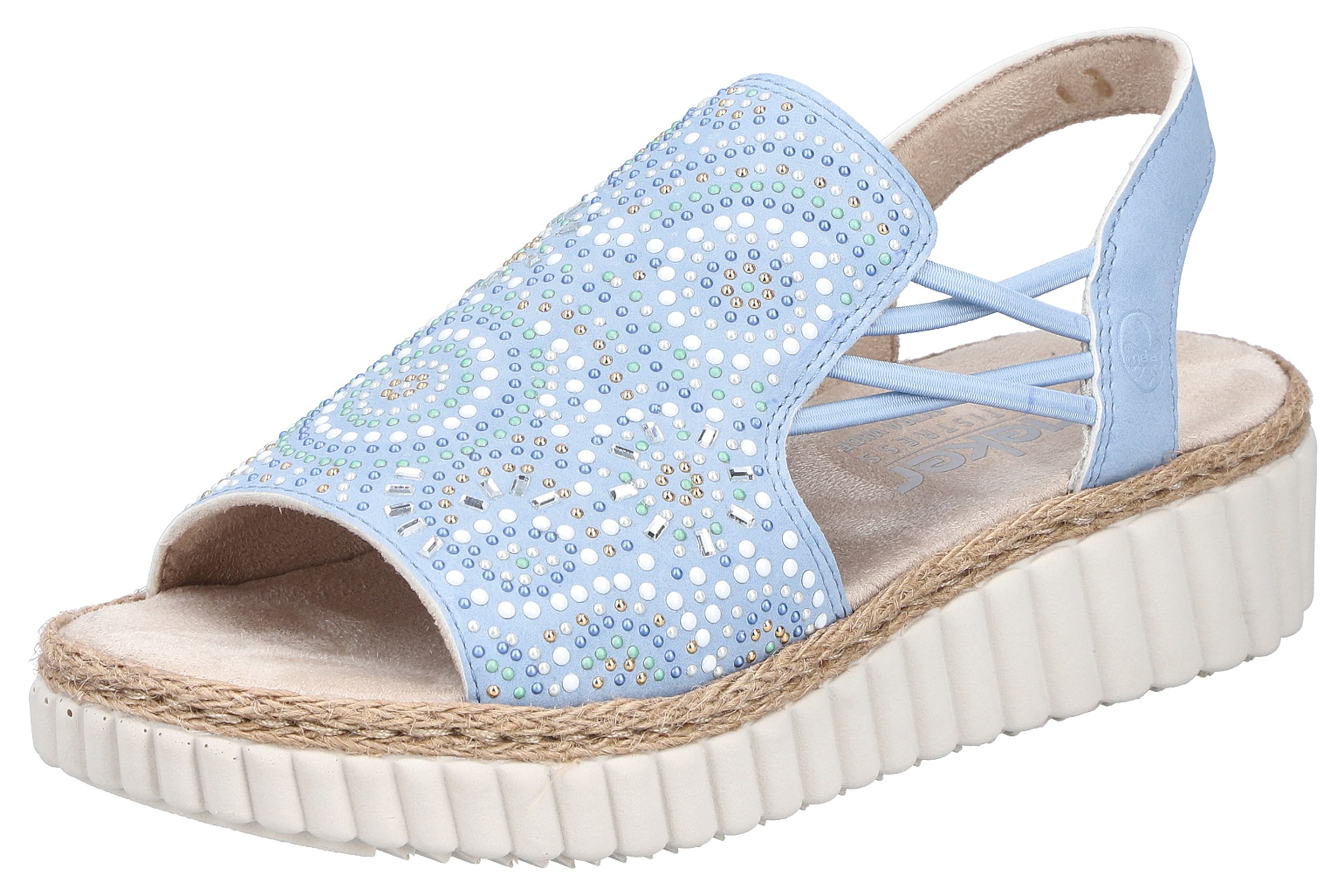 Rieker Sandale in Blau: Vorderseite